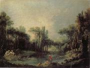Francois Boucher, Landscape with a Pond